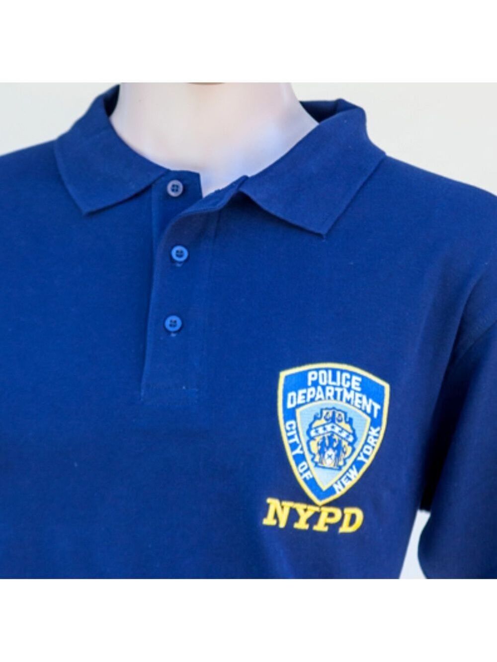 Blue NYPD Golf collared polo T-Shirt NWT